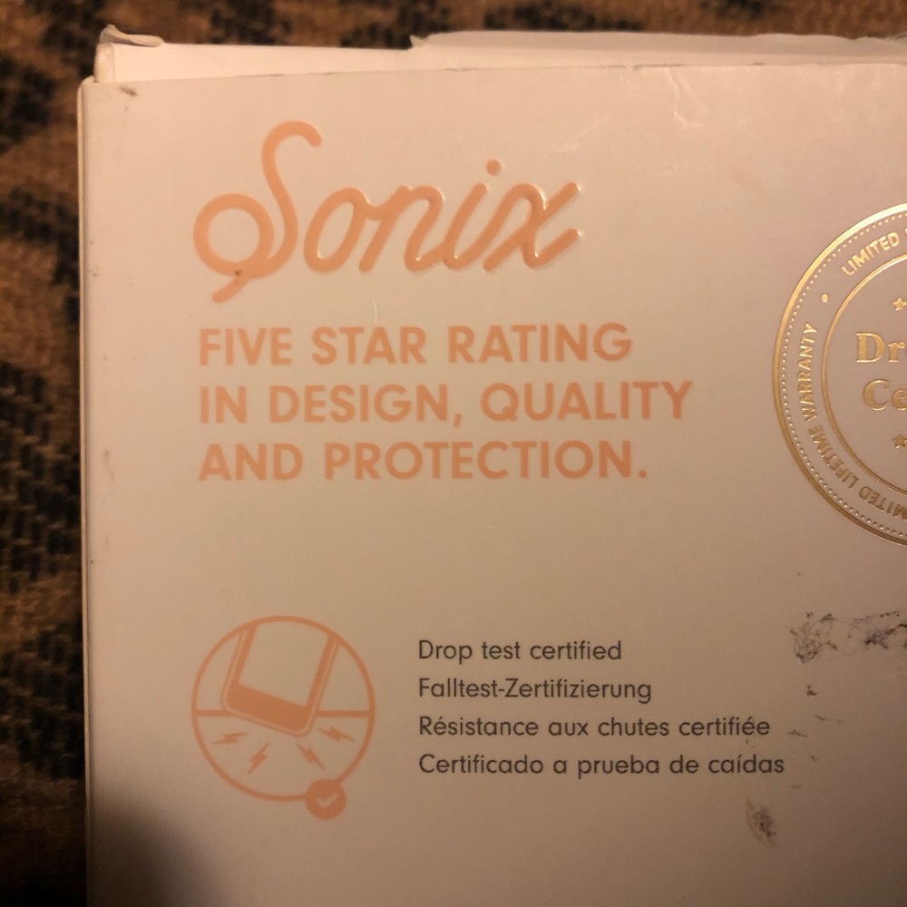 Sonix iPhone X Leather embroidered case NEW - Picture 3 of 3